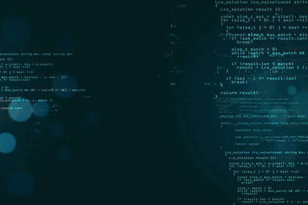 Abstract Dark Coding Wallpaper With Text. Programming And Future