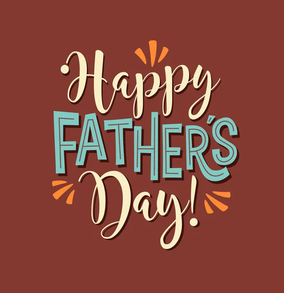 Feliz Día del Padre. diseño de caligrafía para tarjetas de felicitación, banners web . — Archivo Imágenes Vectoriales