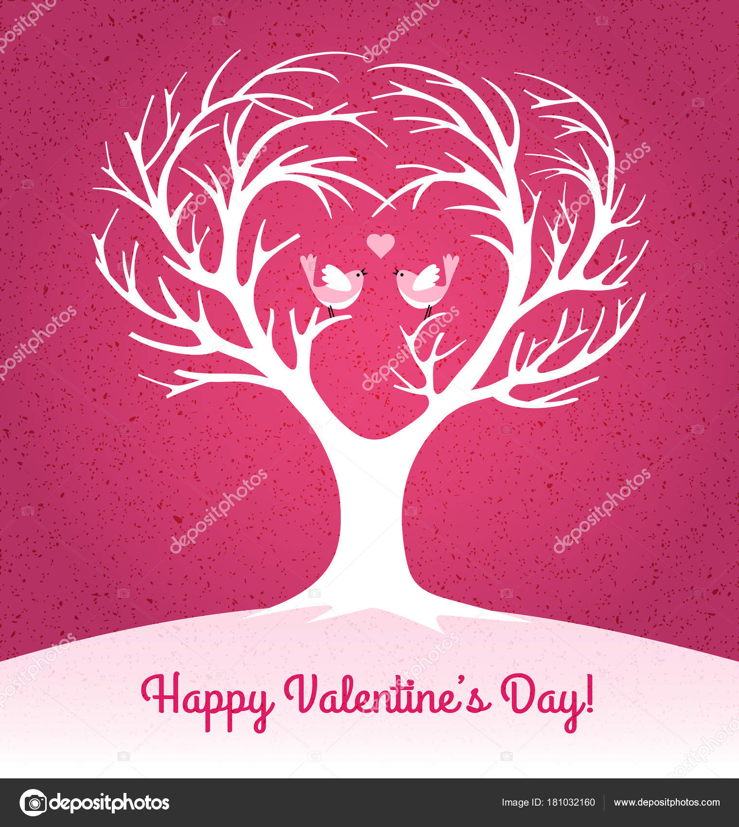 Happy Valentines Day Cute Hand Drawn Decorative Lettering With