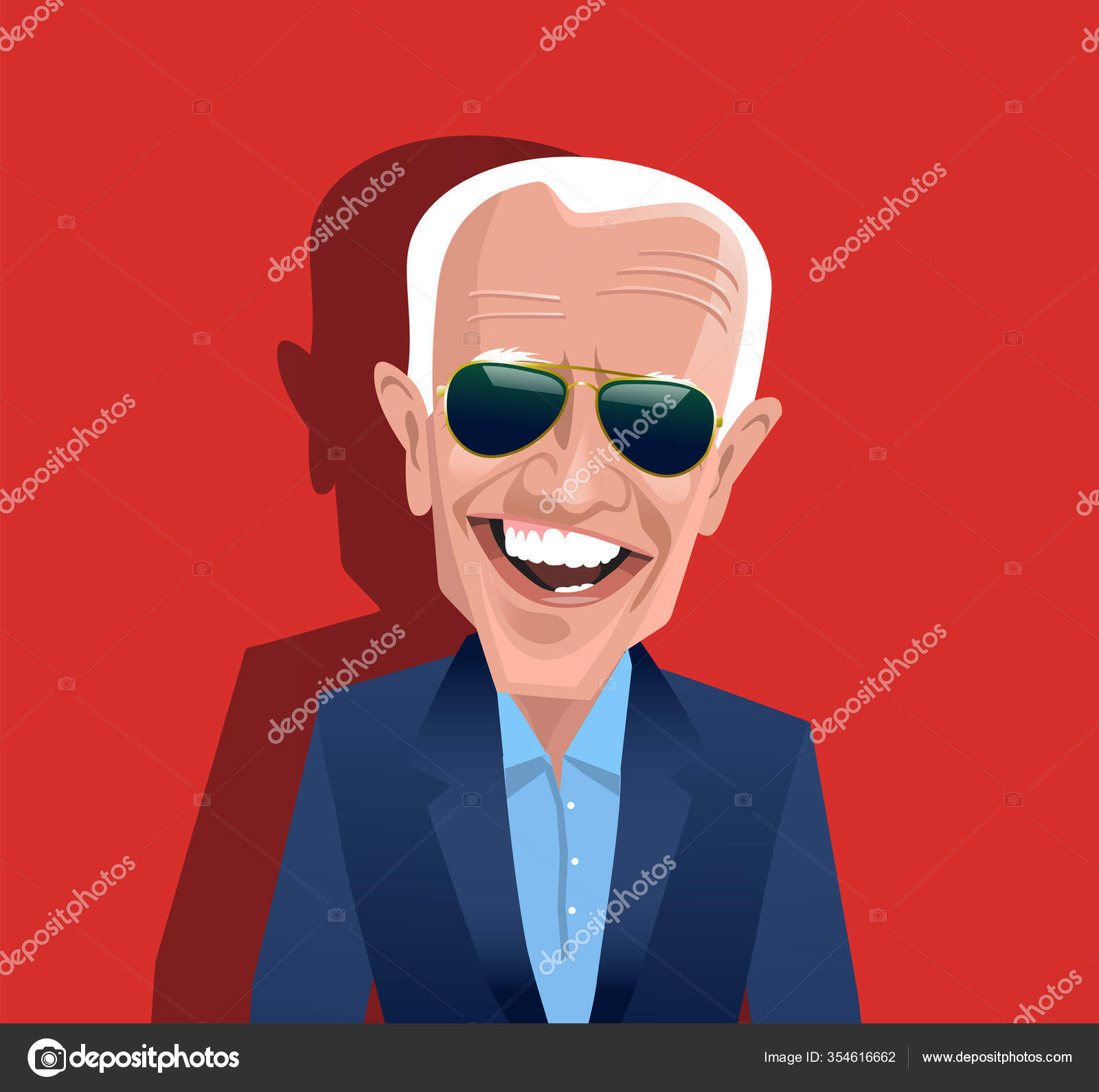 Cartoon Caricature Joe Biden Democratic Candidate 2020 Presidential ...