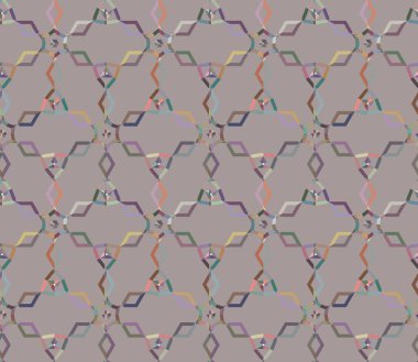 Geometrik süslemeli vektör deseni. Kusursuz tasarım dokusu.