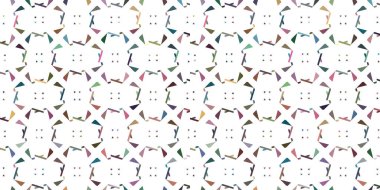 Geometrik süslemeli vektör deseni. Kusursuz tasarım dokusu.