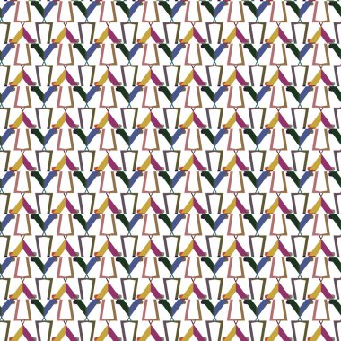 Geometrik süslemeli vektör deseni. Kusursuz tasarım dokusu.