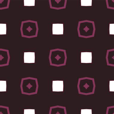 Geometrik süslemeli vektör deseni. Kusursuz tasarım dokusu.