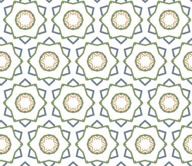 Geometrik süslemeli vektör deseni. Kusursuz tasarım dokusu.