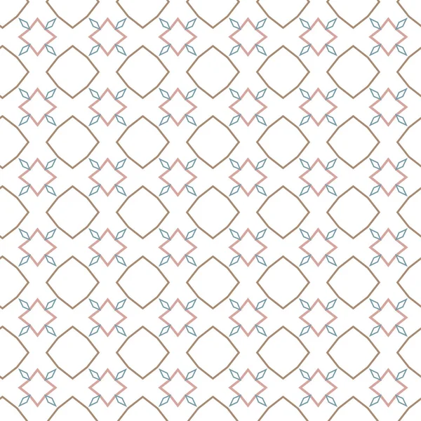 Geometrik Süslemeli Vektör Deseni Kusursuz Tasarım Dokusu — Stok Vektör