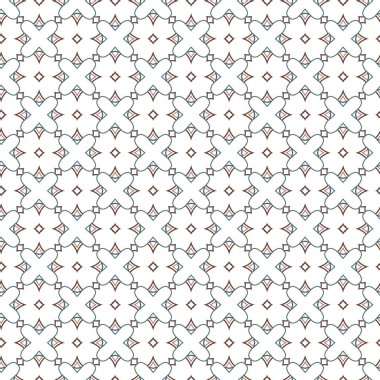 Geometrik süslemeli vektör deseni. Kusursuz tasarım dokusu.