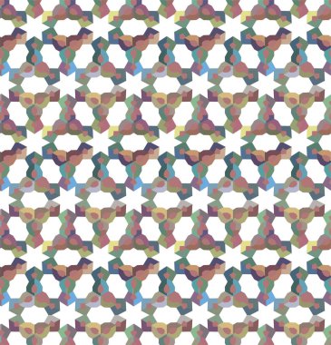 Geometrik süslemeli vektör deseni. Kusursuz tasarım dokusu.