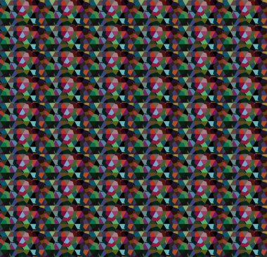 Geometrik süslemeli vektör deseni. Kusursuz tasarım dokusu.