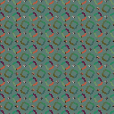 Geometrik süslemeli vektör deseni. Kusursuz tasarım dokusu.