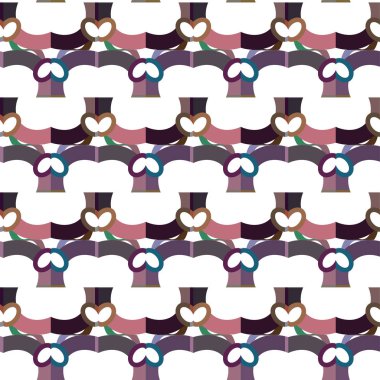 Geometrik süslemeli vektör deseni. Kusursuz tasarım dokusu.