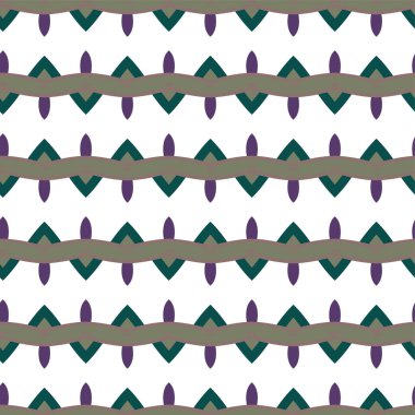 Geometrik süslemeli vektör deseni. Kusursuz tasarım dokusu.