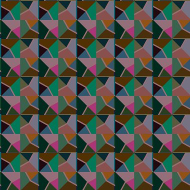 Geometrik süslemeli vektör deseni. Kusursuz tasarım dokusu.