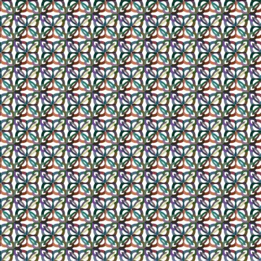 Geometrik süslemeli vektör deseni. Kusursuz tasarım dokusu.