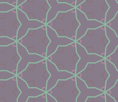 Geometrik süslemeli vektör deseni. Kusursuz tasarım dokusu.