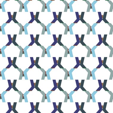 Geometrik süslemeli vektör deseni. Kusursuz tasarım dokusu.