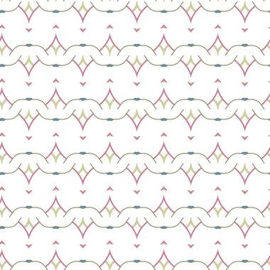 Geometrik süslemeli vektör deseni. Kusursuz tasarım dokusu.