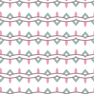 Geometrik süslemeli vektör deseni. Kusursuz tasarım dokusu.