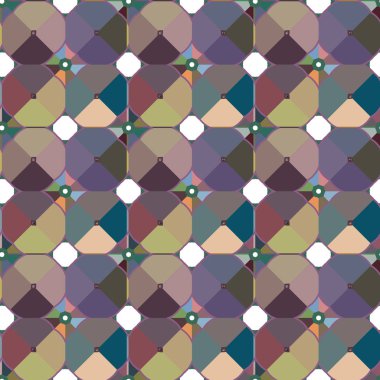 Geometrik süslemeli vektör deseni. Kusursuz tasarım dokusu.