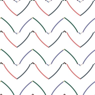 Geometrik süslemeli vektör deseni. Kusursuz tasarım dokusu.