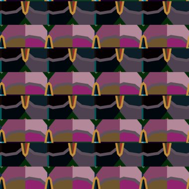 Geometrik süslemeli vektör deseni. Kusursuz tasarım dokusu.