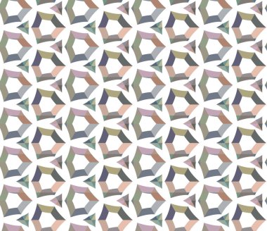 Geometrik süslemeli vektör deseni. Kusursuz tasarım dokusu.
