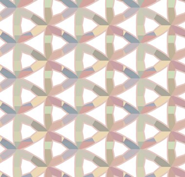Geometrik süslemeli vektör deseni. Kusursuz tasarım dokusu.