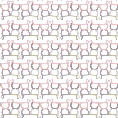 Geometrik süslemeli vektör deseni. Kusursuz tasarım dokusu.