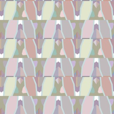 Geometrik süslemeli vektör deseni. Kusursuz tasarım dokusu.