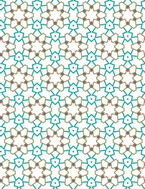 Geometrik süslemeli vektör deseni. Kusursuz tasarım dokusu.