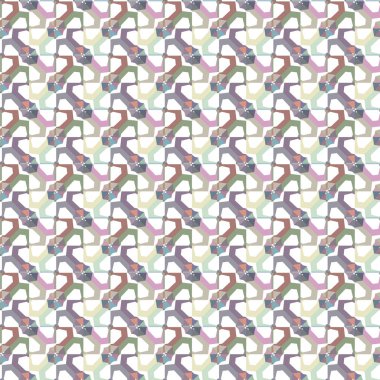 Geometrik süslemeli vektör deseni. Kusursuz tasarım dokusu.