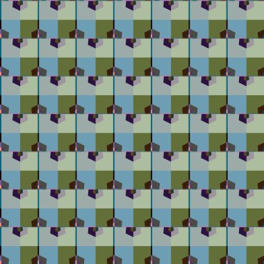 Geometrik süslemeli vektör deseni. Kusursuz tasarım dokusu.