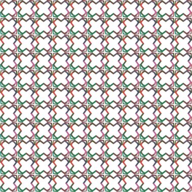 Geometrik süslemeli vektör deseni. Kusursuz tasarım dokusu.