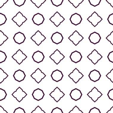 Geometrik süslemeli vektör deseni. Kusursuz tasarım dokusu.