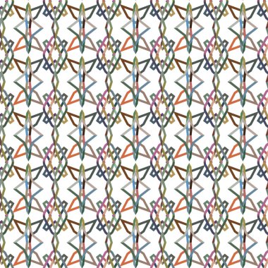 Geometrik süslemeli vektör deseni. Kusursuz tasarım dokusu.