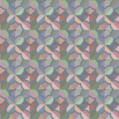 Geometrik süslemeli vektör deseni. Kusursuz tasarım dokusu.