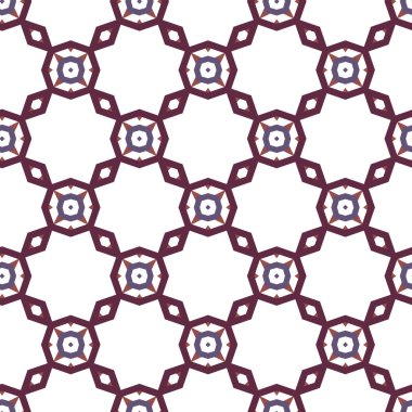 Geometrik süslemeli vektör deseni. Kusursuz tasarım dokusu.