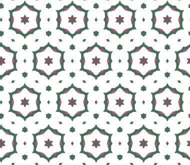 Geometrik süslemeli vektör deseni. Kusursuz tasarım dokusu.