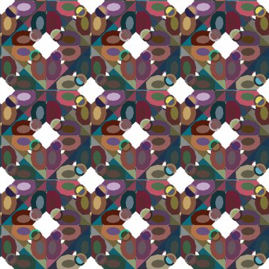 Geometrik süslemeli vektör deseni. Kusursuz tasarım dokusu.