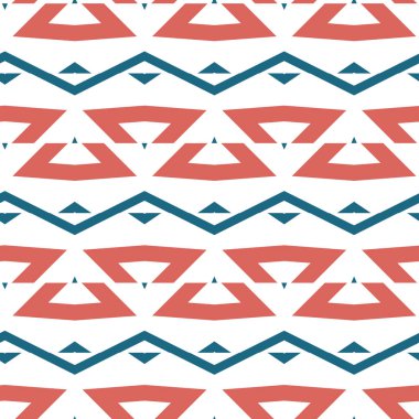 Geometrik süslemeli vektör deseni. Kusursuz tasarım dokusu.