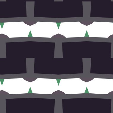 Geometrik süslemeli vektör deseni. Kusursuz tasarım dokusu.