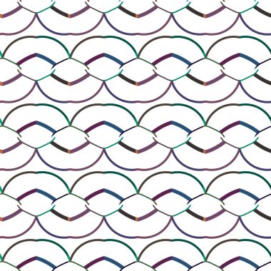 Geometrik süslemeli vektör deseni. Kusursuz tasarım dokusu.