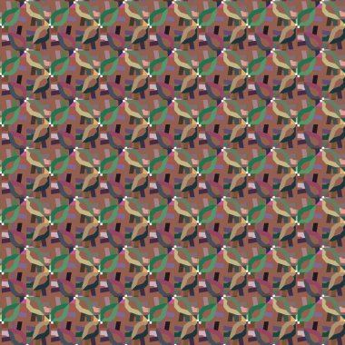 Geometrik süslemeli vektör deseni. Kusursuz tasarım dokusu.