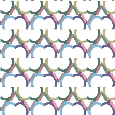 Geometrik süslemeli vektör deseni. Kusursuz tasarım dokusu.