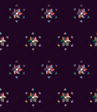 Geometrik süslemeli vektör deseni. Kusursuz tasarım dokusu.