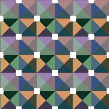 Geometrik süslemeli vektör deseni. Kusursuz tasarım dokusu.