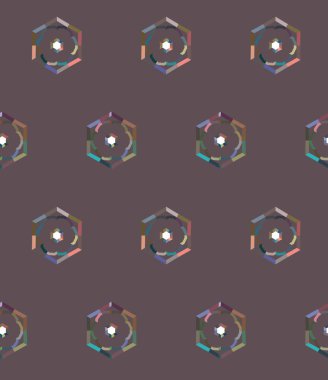 Geometrik süslemeli vektör deseni. Kusursuz tasarım dokusu.