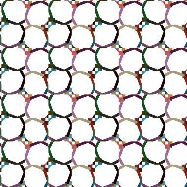 Geometrik süslemeli vektör deseni. Kusursuz tasarım dokusu.