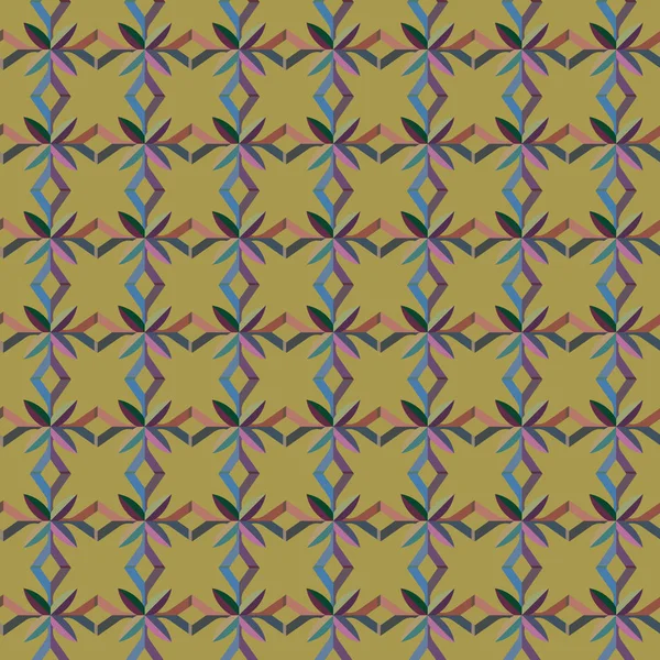 Geometrik süslemeli vektör deseni. Kusursuz tasarım dokusu.