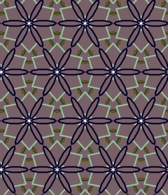 Geometrik süslemeli vektör deseni. Kusursuz tasarım dokusu.